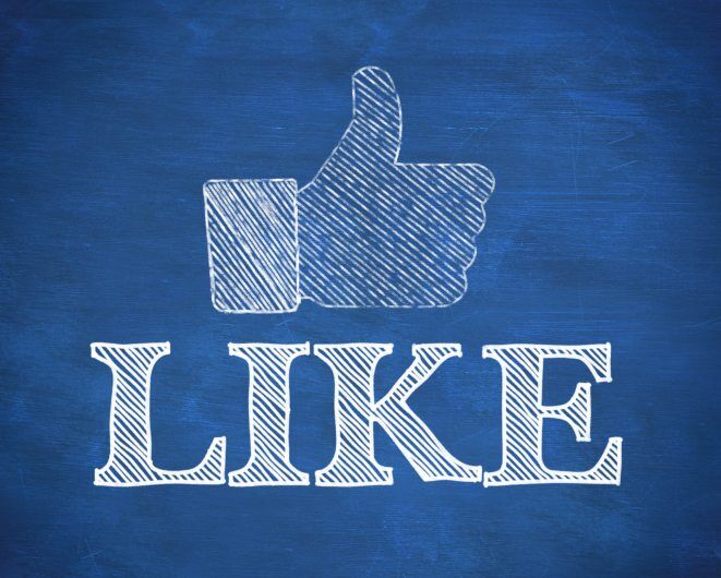 Facebook like graphic