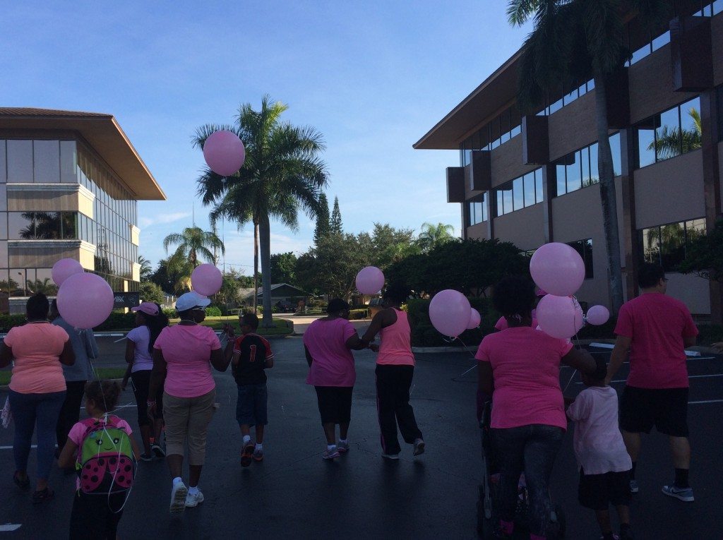 MTM Florida members participating in the walk that went across the Roosevelt Bridge in Stuart, FL