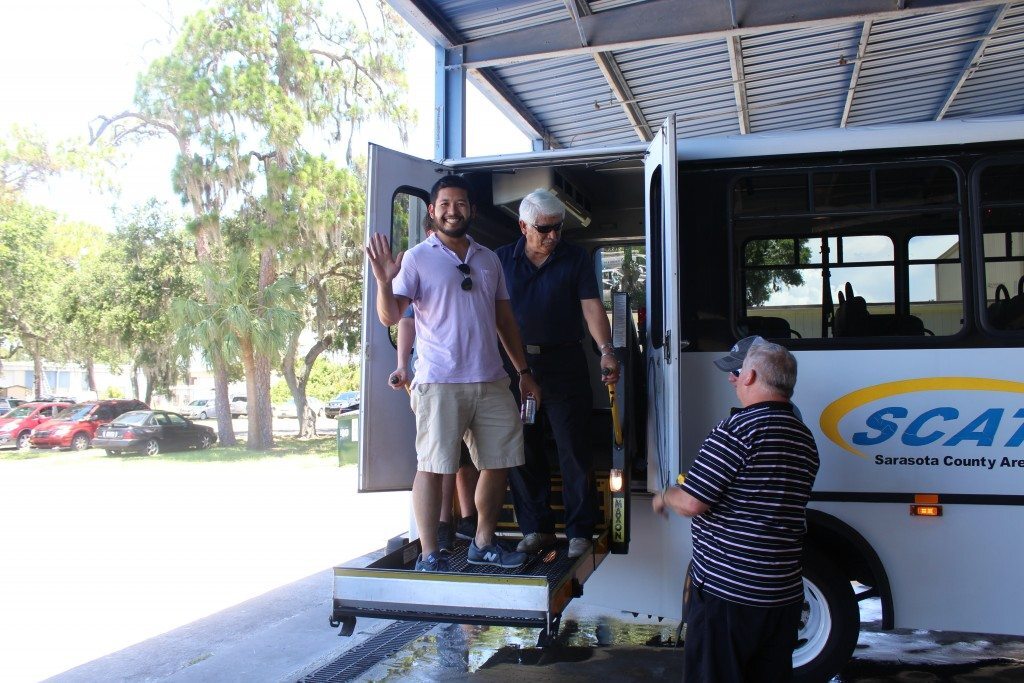 MTM team on Sarasota bus