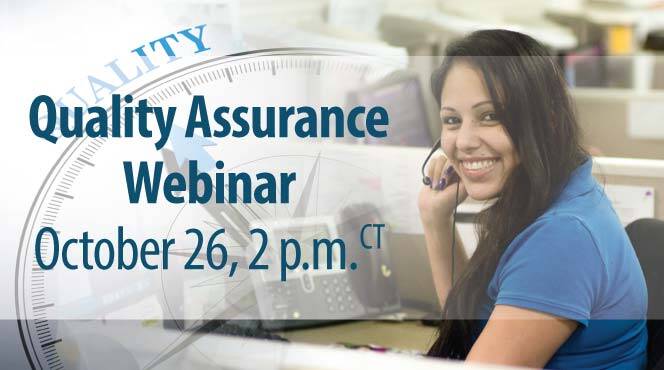 Quality Assurance webinar