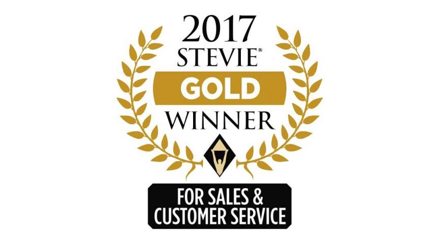 2017 Steve Gold Winner for Sales and Customer Service