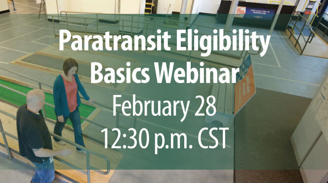 Paratransit eligibility basics webinar