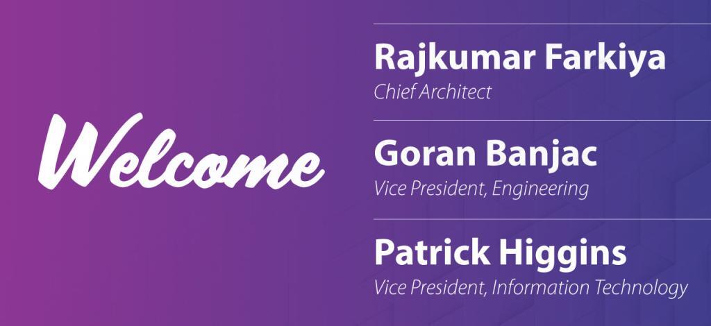 Welcome to Rajkumar, Goran and Patrick