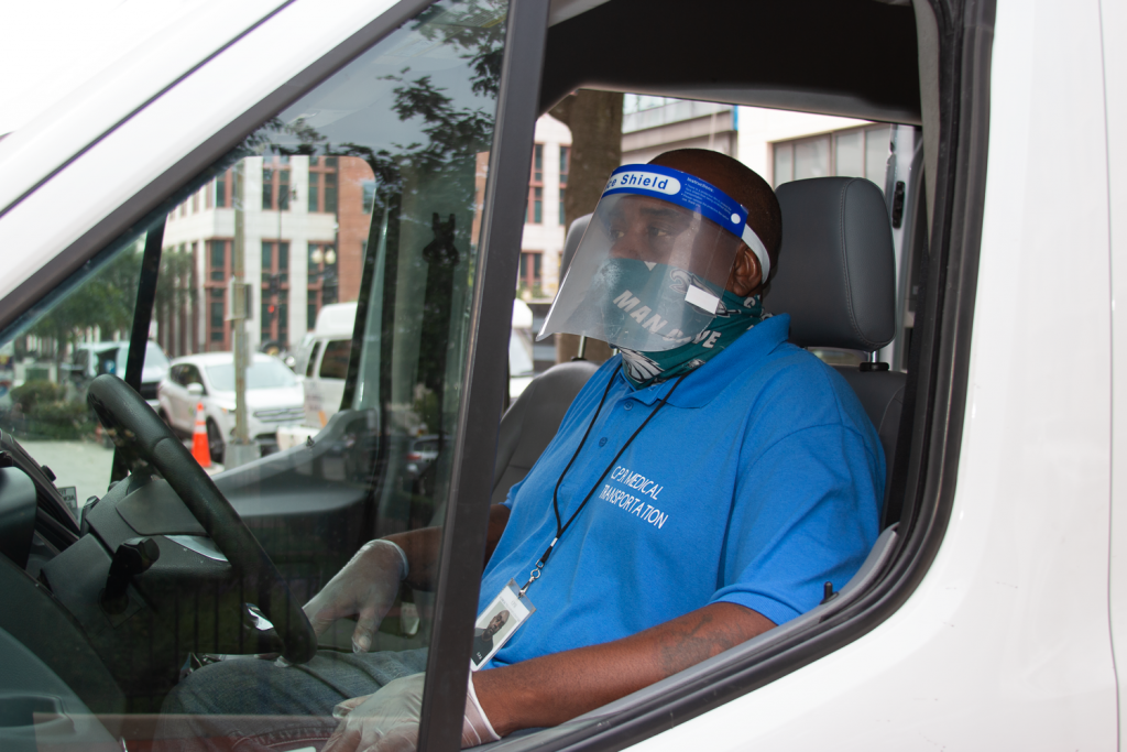 Driver with mask