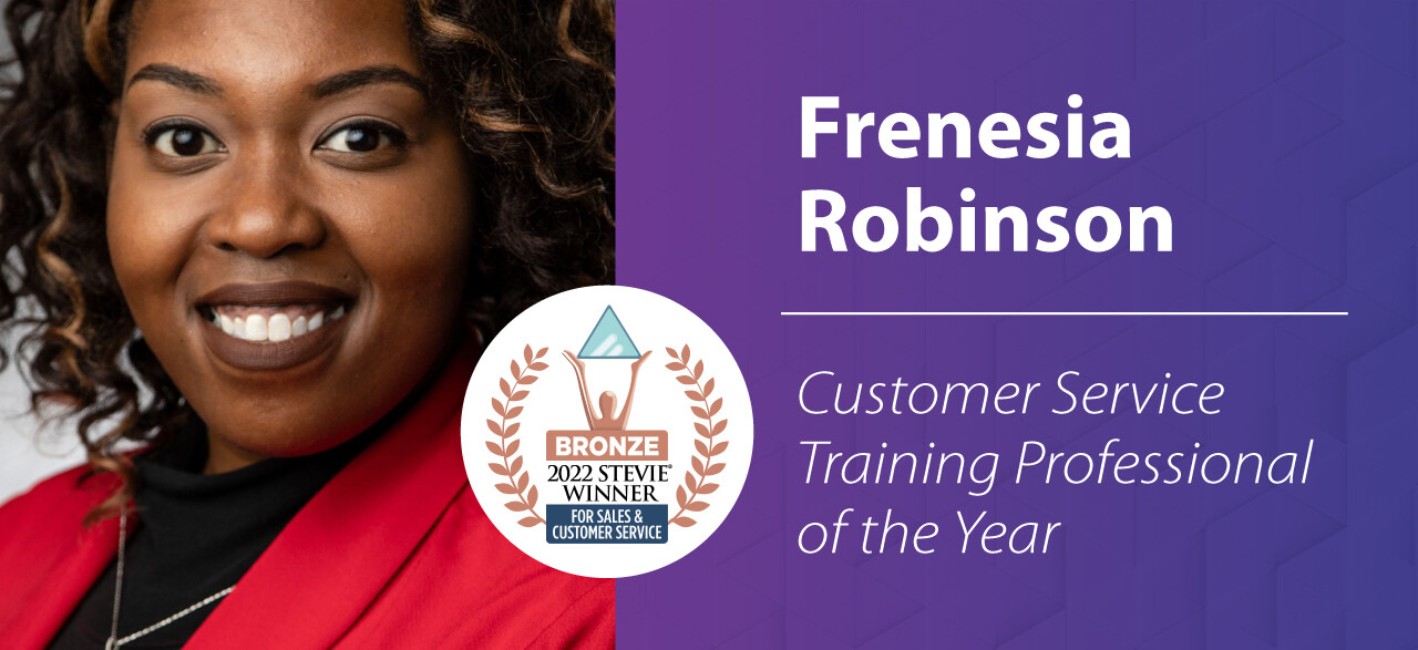 Frenesia Robson - Customer Service Training Professional of the Year Award