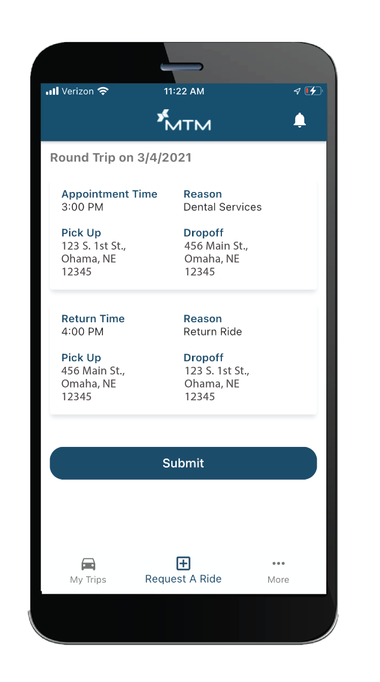 MTM Health  phone screen 8