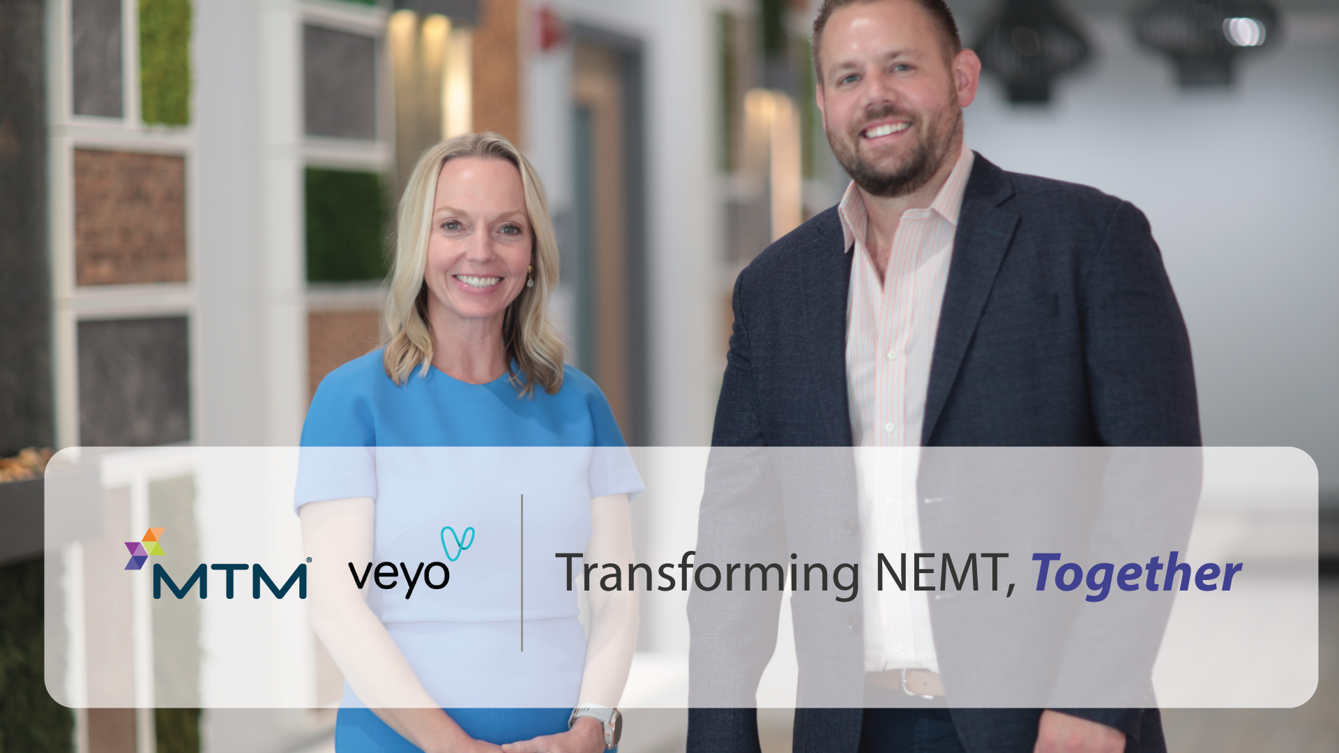 Transforming NEMT, together: we are excited to announce our forthcoming MTM acquisition of Veyo, a NEMT company based out of San Diego.