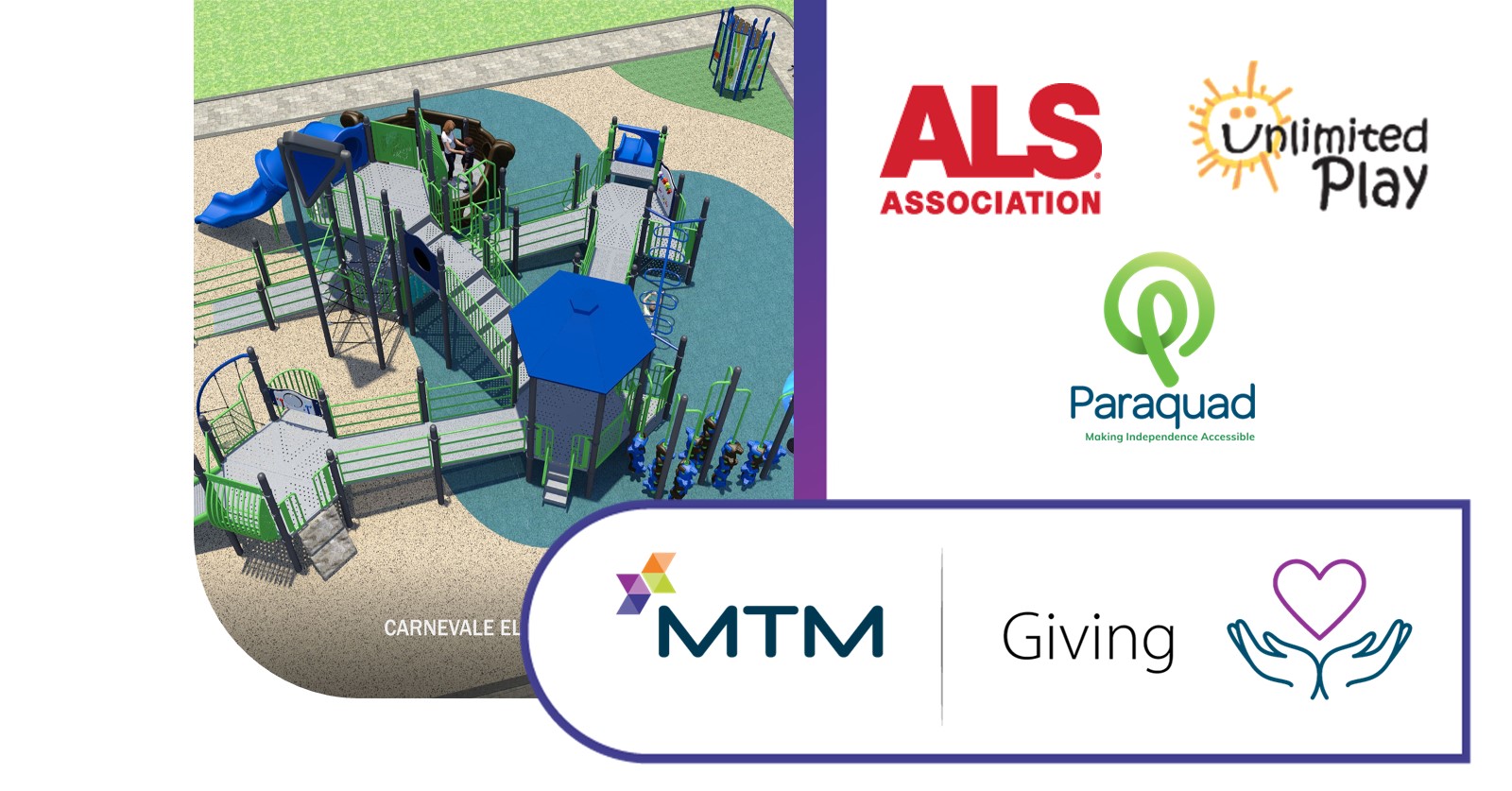 Meet some of the incredible organizations MTM Giving recently supported, including Unlimited Play, Paraquad, and the ALS Association!