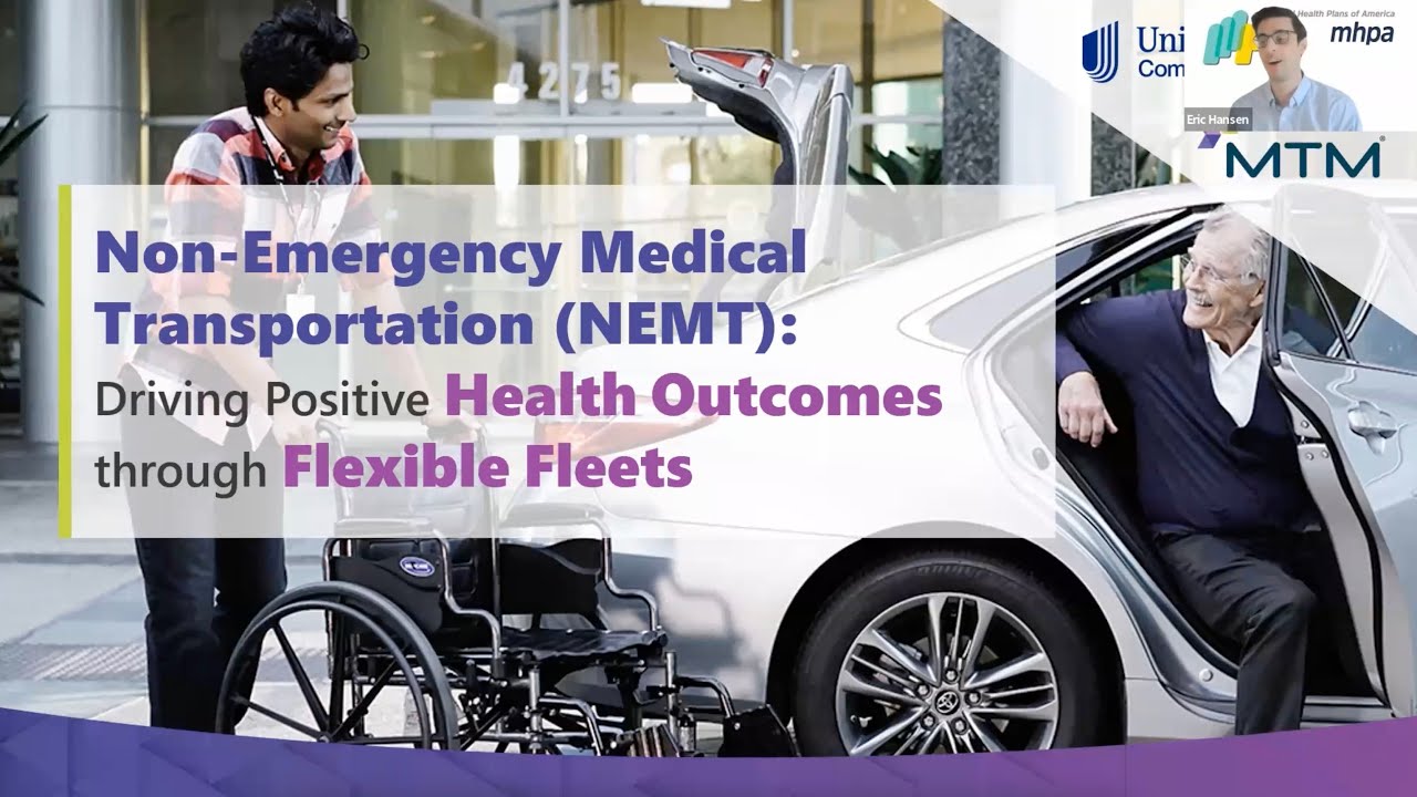 NEMT: Driving Positive Health Outcomes through Flexible Fleets webinar banner