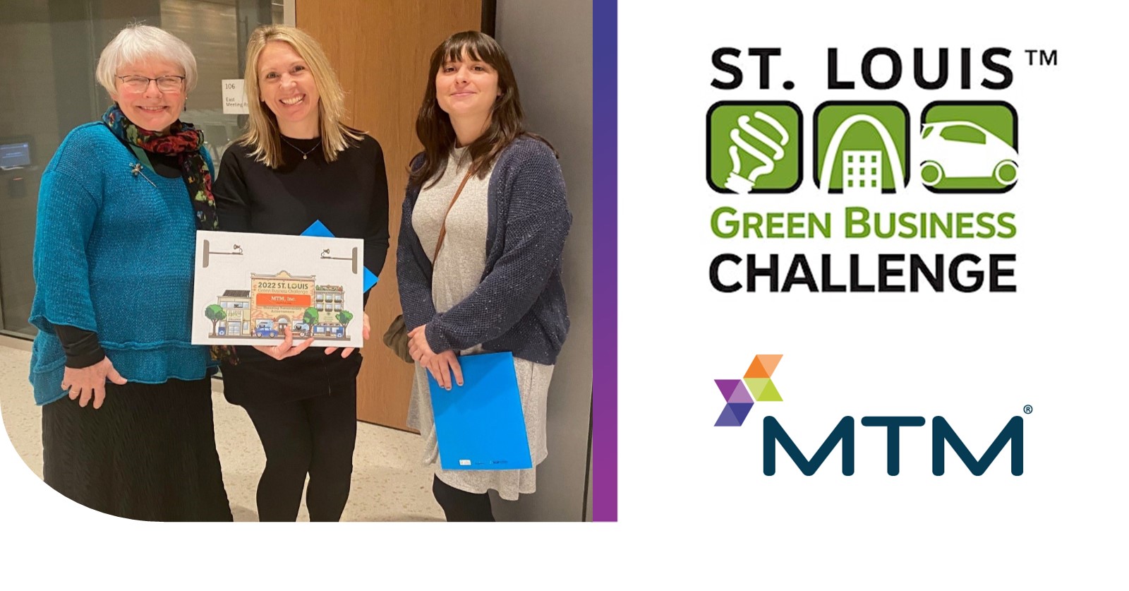 MTM has been recognized as part of the 2002 St. Louis Green Business Challenge! MTM was named a Champion Level organization.