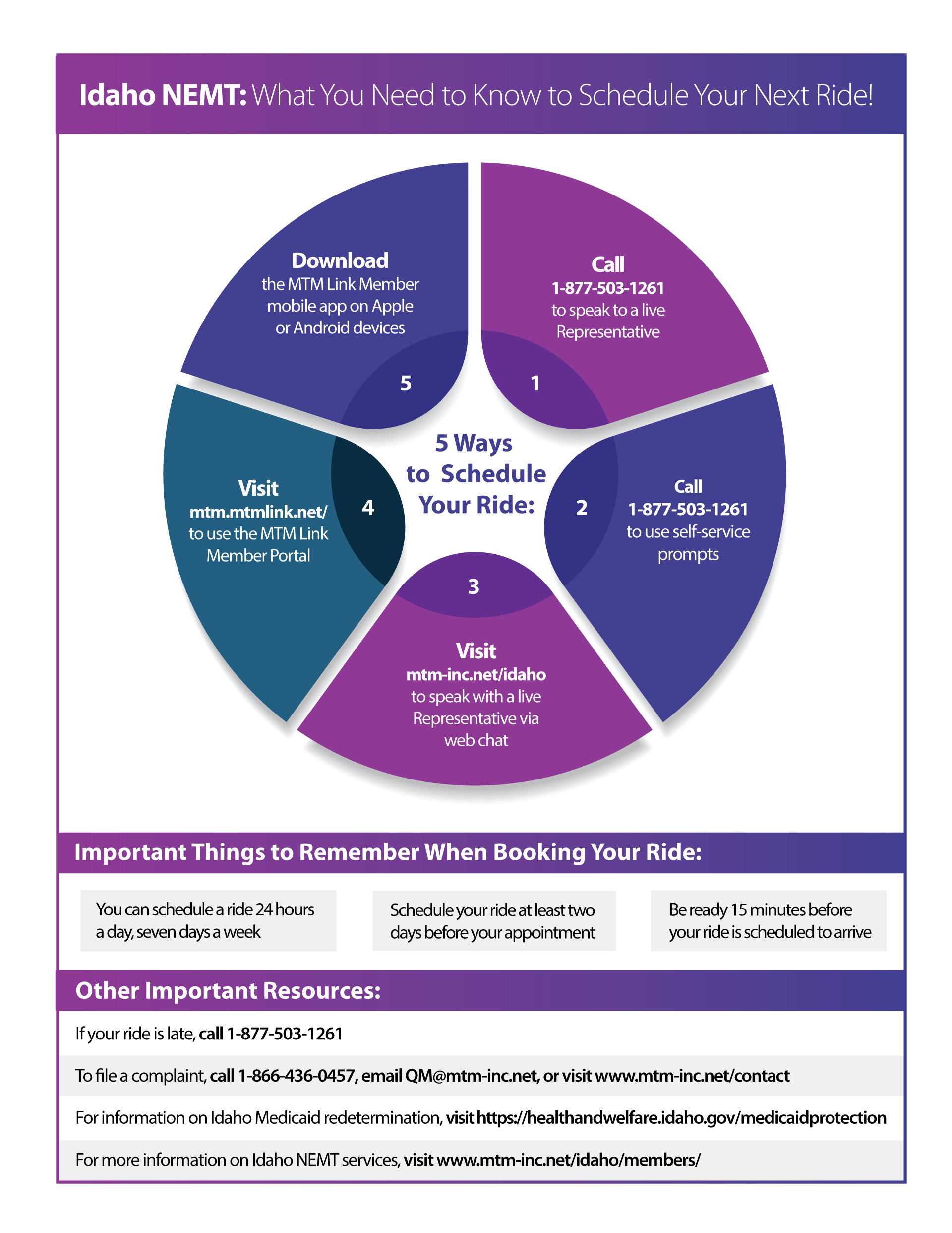 Idaho NEMT process