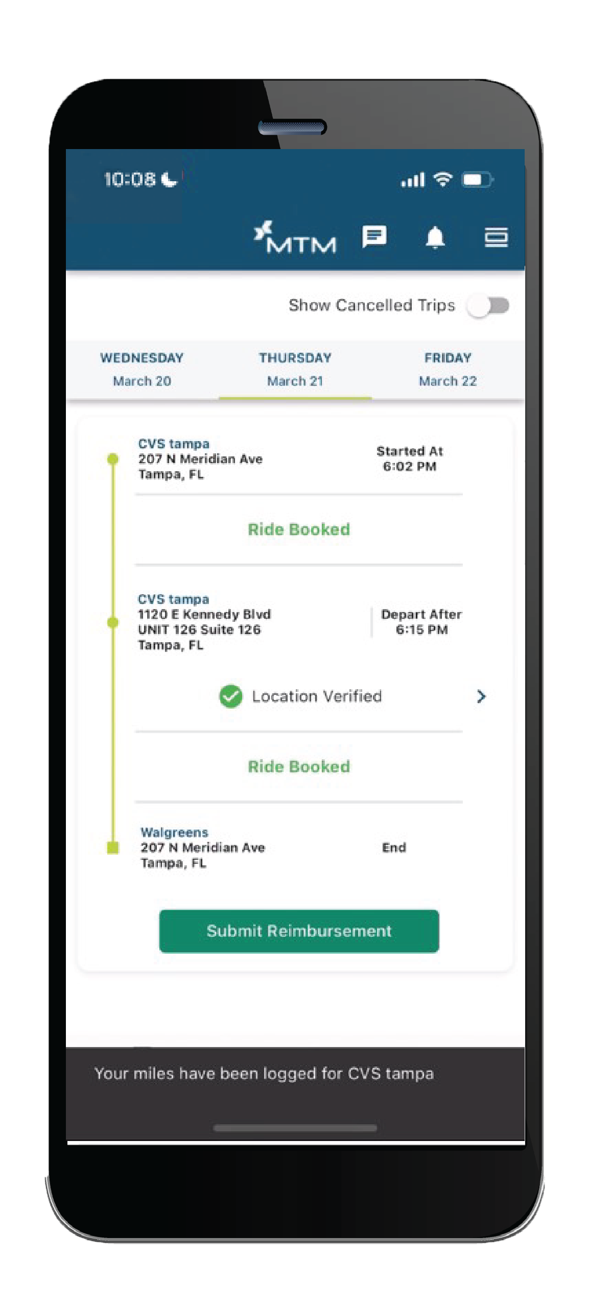 Submit your GMR claims mobile screen