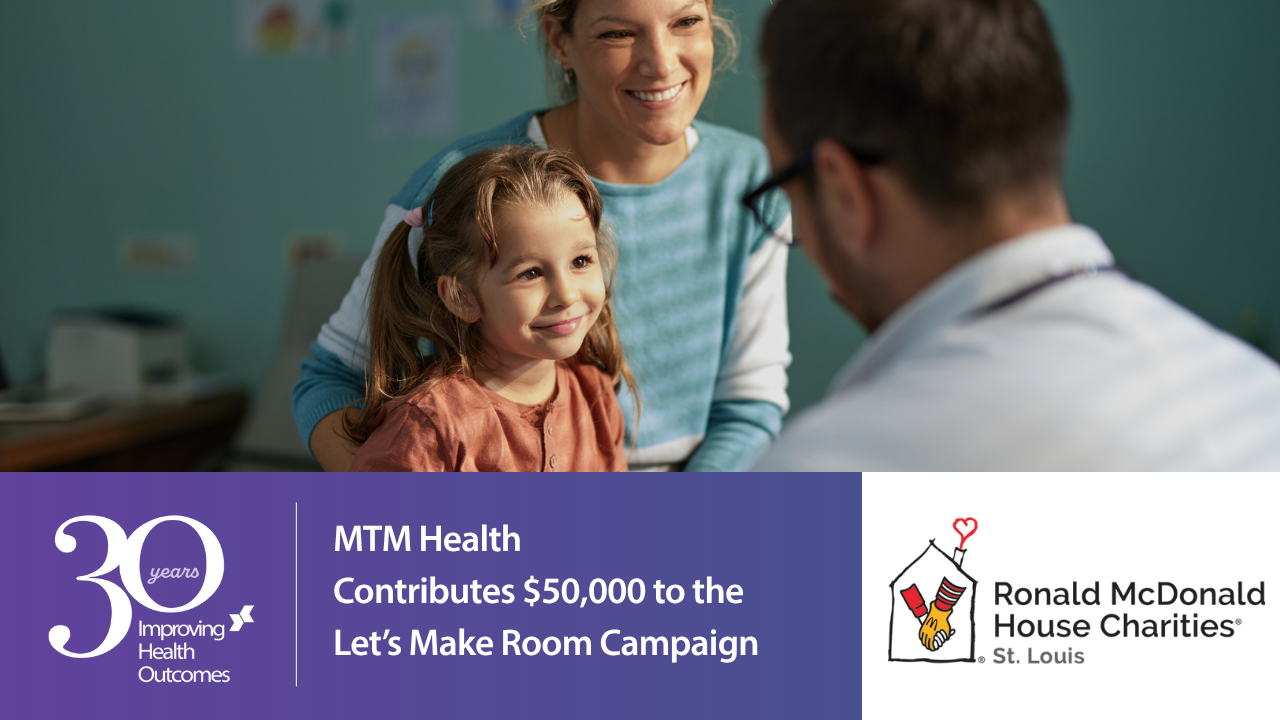 MTM Health pledges $50,000 to St. Louis’s new Ronald McDonald House in honor of our 30th anniversary, supporting families in medical crises.