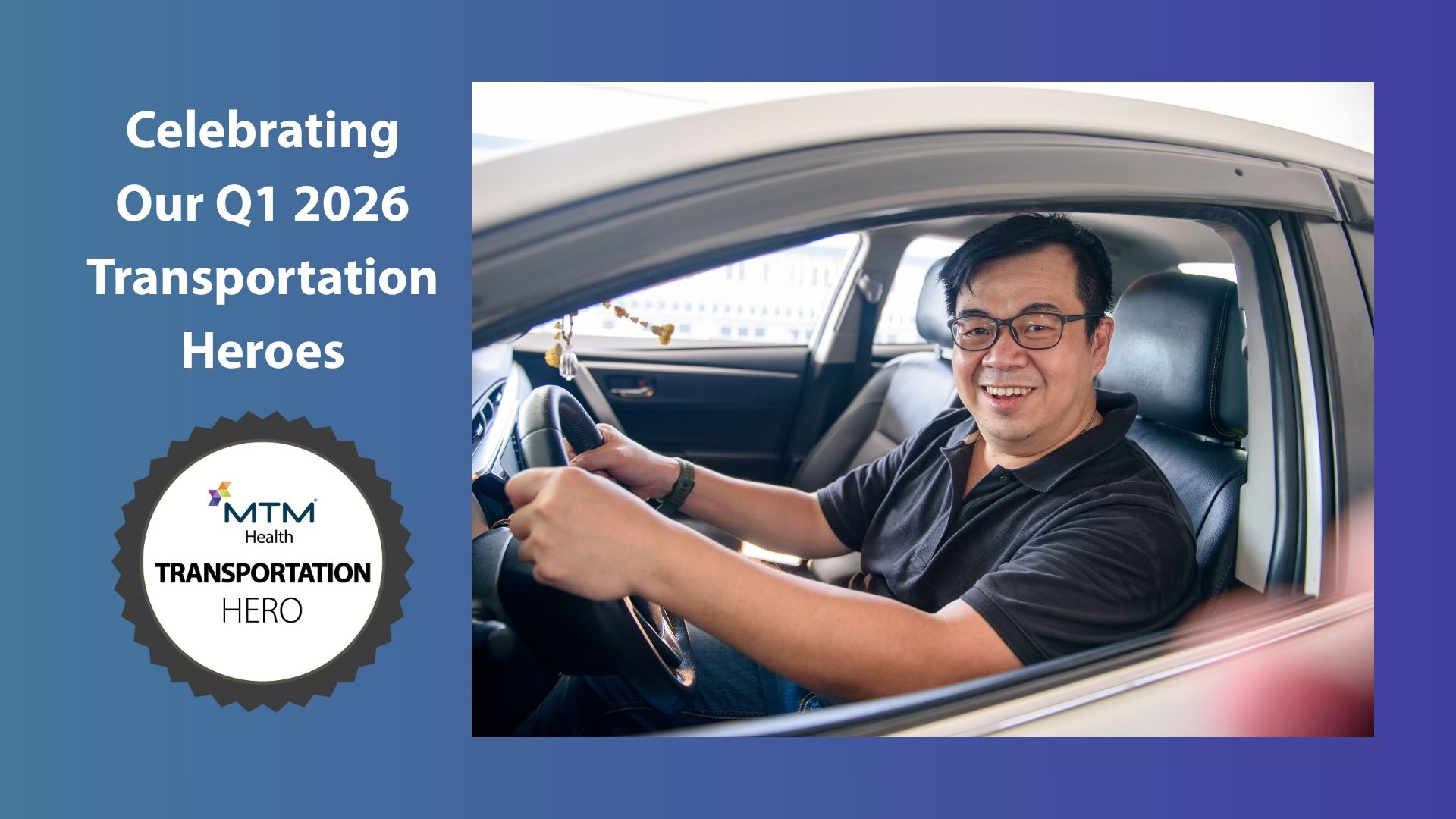 Congrats to our Q1 2026 Transportation Heroes! MTM Health recognizes 12 outstanding regional NEMT providers for their exceptional service.